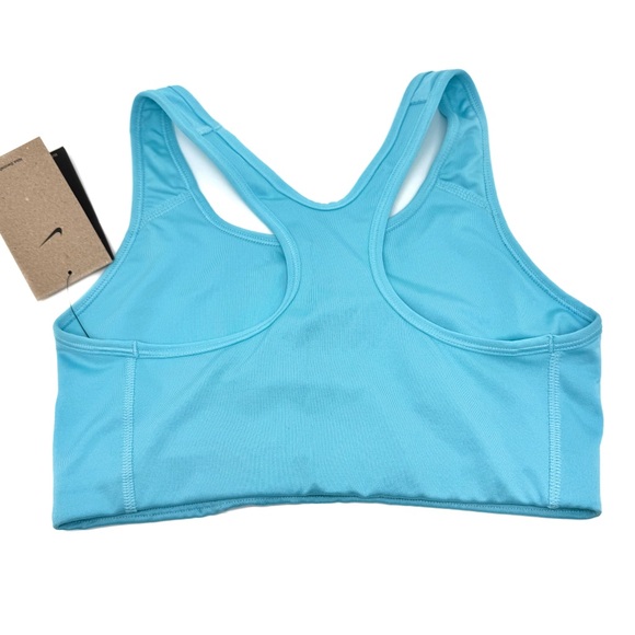 Nike Women's Swoosh Sports Bra Dri Fit Light Blue Size Medium - Picture 5 of 10